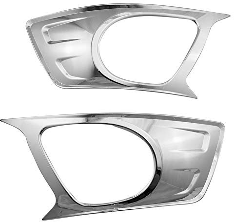 YULIXIA Abdeckungen Nebelscheinwerfer for Ford Transit Tourneo 2014-2018 Trim ABS Chrom Nebelscheinwerfer Abdeckung (Color : Silver)