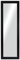 CHELY INTERMARKET, Espejo de Pared 35x100cm (Marco Exterior 46x111cm) MOD-113 (Negro) Forma Rectangular.
