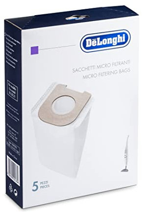 Set mit 5 Mikrofaserbeuteln für Staubsauger DELONGHI Ersatzteile Colombina XL130.20 XL130.20 EX:1 XL130.21 XLD13 XLF1200 XLF1300E