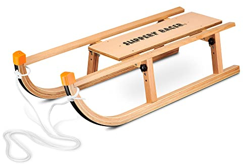 Slippery Racer Kids Wooden Foldable Snow Sled