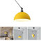 Hängelampe Esstisch, Pendelleuchte Höhenverstellbar Hängeleuchte Vintage Industrielle mit Schwenkarm Rund Metall Lampenschirm Esszimmerlampe E27 Pendellampe für Küche Wohnzimmer Schlafzimmer, Gelb