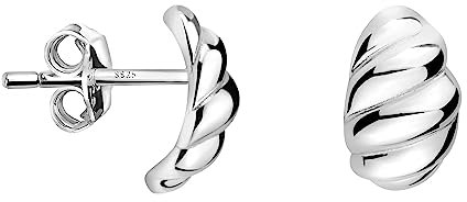 SOFIA MILANI - Damen Ohrringe 925 Silber - Croissant Ohrstecker - E2026