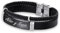 ibera gifts - Pulsera Hombre Personalizada en Acero Inoxidable, Pulseras Personalizadas con Nombre, Ajustable a Cualquier Muñeca, Pulsera Personalizada Mujer (Negro doble)