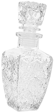 MAGICLULU Weinflasche Aus Glas Ausgießer Für Spirituosenflaschen Spirituosenspender Weinkaraffe Whisky-flasche Bleikristall Karaffe Nachfüllbare Schnaps Karaffe Diamant Getränkeautomat