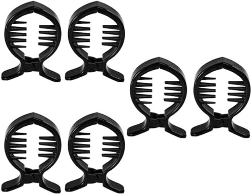 MAGICLULU Lot De 3 Pinces À Cheveux Rondes Et Dentées Pour Queue De Cheval Idéales Pour Les Occasions Spéciales 2 Pièces X 3