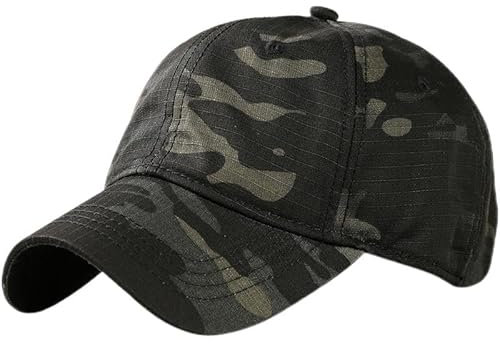 Ardorion Camouflage Army Cap Baumwolle Baseball Cap Militärcap Schirmmützen Herren Outdoor Camouflage Hut Sport Military Hut Schiebermütze (DE/NL/SE/PL, Alphanumerisch, Einheitsgröße, B)