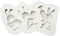 Molde de silicona para decoración de tartas HTg204 (A, talla única)
