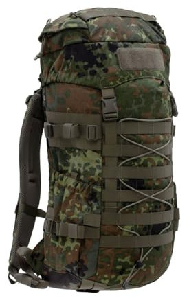 Tasmanian Tiger TT Mil OPS Pack 30 Flecktarn 5-FTD, Militär-Rucksack, Molle-kompatibler Wander-Rucksack Herren mit 30 Litern für Outdoor, Einsatz, Bushcraft, Trekking (Flecktarn)