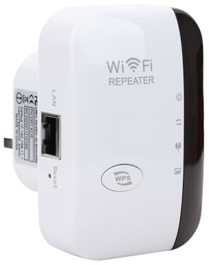 Sharelove Wifi Extender Booster, Practical Wifi Booster Coverage Up to 3000 Sq.ft and 45 Devices, Internet Booster with Ethernet Port, Home Wifi Signal Booster, Quick 1-Key Setup UK Plug