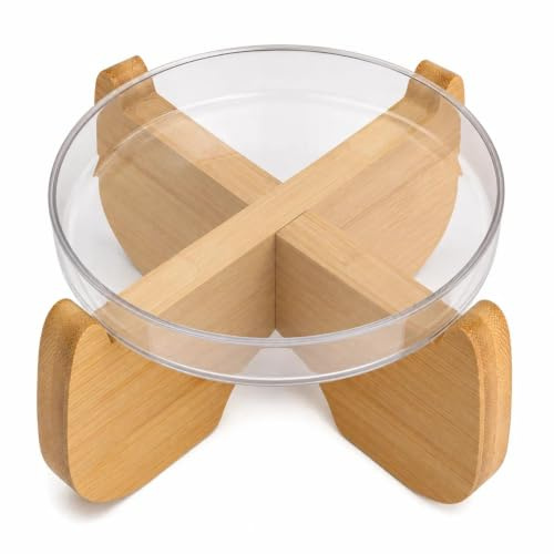 Comedero Gato Elevado,Soporte de Bambú Elevado para Gatos,Comedero Elevado | para Gatos y Perros Pequeño Cuencos Elevados de Cerámica Blanca para Gatos Plato de Comida para Gatos con Soporte