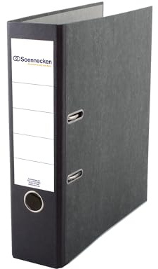 Soennecken Ordner 3326 DIN A4 80mm Pappe schwarz