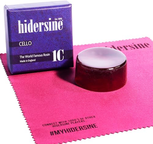 Hidersine 1CM Cello-Kolophonium – Großes 30g Stück, Handgegossen in England. Klassisches Kolophonium für Cello-Bogenhaftung & Sanftes Spielgefühl