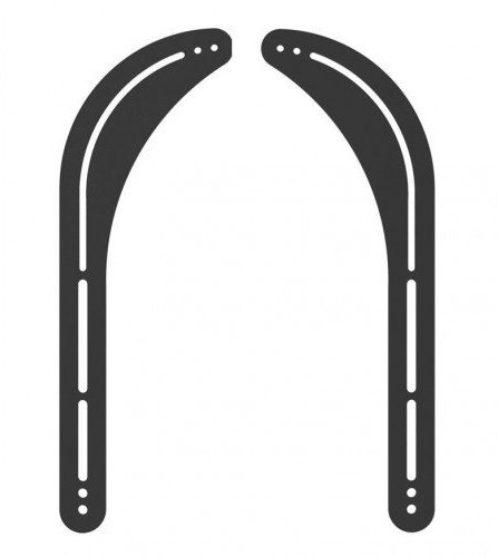 electrosmart Universal Sound Bar Speaker Bracket/Mount/Holder - Fix Soundbar Above or Below your TV VESA