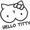 Decus Hello Titty L 1935 (schwarz) // Sticker OEM JDM Style Aufkleber