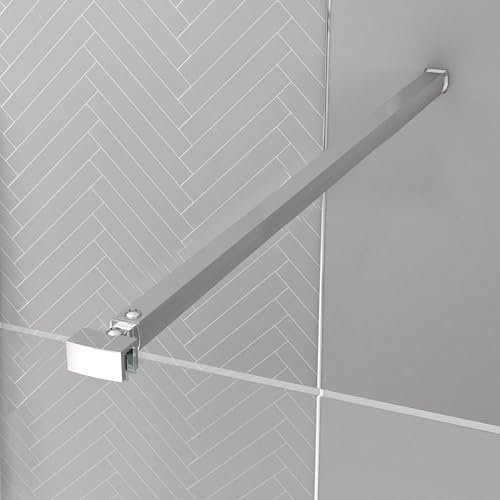 AURLANE Barre de Fixation recoupable pour Douche a l'italienne - Barre Droite 100 cm Fixation Murale