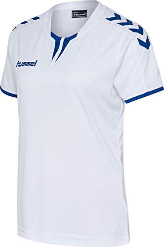 hummel Damen Trikot Core Womens SS Jersey 003649 White/True Blue PR XXL