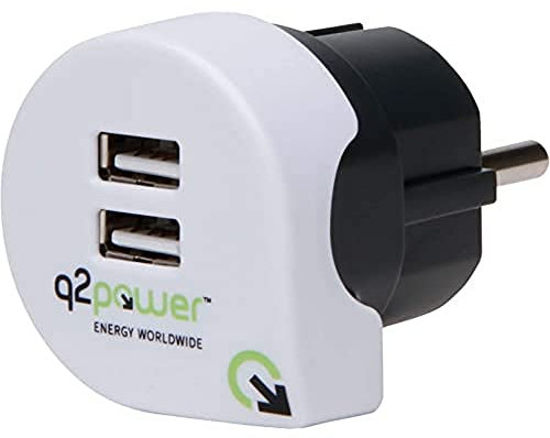 Kopp 473101015 Charger Reiseadapter Dual USB-Adapter, für Steckdose