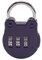 MroMax Cadenas à combinaison à 3 chiffres - Mini cadenas à code réinitialisable en alliage de zinc - Verrous noirs (1 pièce)