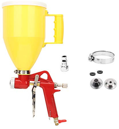 Pistola pulverizadora, pistola pulverizadora de aire de tolva de plástico de 3L 1/4in, pulverizador de pintura de pared Herramienta de decoración del hogar 4/6/8 mm para decoración
