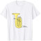 Tuba One-Line Musiker Design Blas-Orchester Tubisten T-Shirt