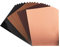 Ideen mit Herz Spiegel-Karton | Metallpapier | Bastelpapier metallic | 20 Bogen | Din A4 | 200 g/qm (braun, taupe, schwarz, hellkupfer)