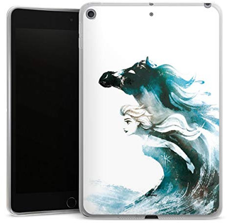 Silikon Hülle kompatibel mit Apple iPad Mini (2019) Case Tablet Hülle Disney Princess Frozen ELSA Offizielles Lizenzprodukt