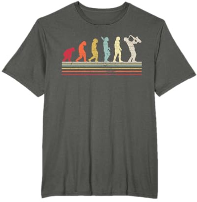 Saxophoniste Evolution Saxophone Player Jazz Musique Cadeau T-Shirt
