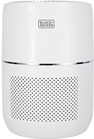 BLACK+DECKER BXAP62001GB Desktop Air Purifier with Air Quality Sensor, 8 Hour Timer, White
