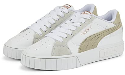 PUMA Damen Cali Star Mix WN's Sneaker, White-Pebble Gray, 38 EU