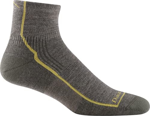 Darn Tough Vermont Men's Hiker Quarter Midweight with Cushion Hiking Sock (Style 1959) - Beige/Taupe, X-Large