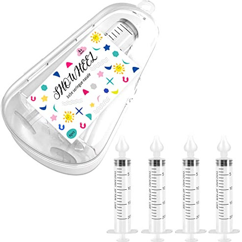 4PCS Seringue Nasale Bebe,20ml Mouche bebe seringue nasale,Mouché-Bébé Irrigateur Nasal,irrigateur nasal à seringue,Irrigateur nasal pour nouveau-nés nourrisson,Nettoyant Le Nez