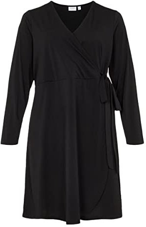 VILA EVOKED BY VILA VIBORNEO L/S WRAP Dress/SU/CUR - NOOS