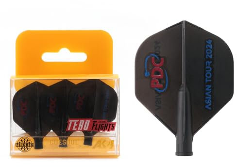 CUESOUL TERO AK4 Dart Flights Standardform, 3er-Set (schwarz)