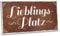 ARTFAVES® Gartenschild - Lieblingsplatz | Shabby Chic Vintage Gartendeko, Schild mit Spruch zum Thema Garten/Hobbygärtner/Rost Optik | Größe: 30 x 15 cm