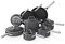 Ninja C39600 Foodi NeverStick Premium Hard-Anodized 13-Piece Cookware Set, Guaranteed to Never Stick, Nonstick, Durable, Oven Safe to 500°F, Grey