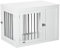 PawHut Furniture Style Dog Crate with Two Doors, End Table Pet Cage Kennel with Locks, for Medium Dogs - White