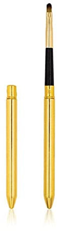 Manico in metallo Lip Gloss Pennello Trucco Portatile Retrattile Regolabile Rossetto WithCosmetic Make Brush Up Strumento