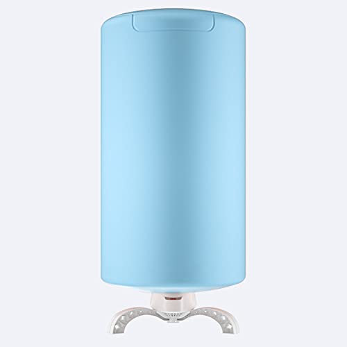 Secadora de Ropa Redondo Portátil, Secador de Ropa Temp. 240min Pantalla Digital, Tendedero Electrico de Ropa 65±5°C Calefacción Secado Rápido, Secadora de Ropa Calentador Capacidad de 15 Kg,Azul