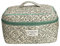 CRGANGZY Organiseur de voyage portable en coton pour pinceaux de maquillage - Imprimé floral - Grande capacité - Pour femme et fille - Pour voyage à la maison