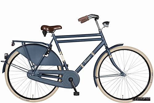 Zemto Herren Hollandrad 28 Zoll Burgers Retro, konfigurierbar, Hier das Basismodel in Azzurro blau matt