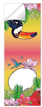 8 Aufkleber Sticker Set selbstklebend für Deko Verpackung Flamingo Mitgebsel Mitbringsel Gastgeschenk zum Kindergeburtstag Fest Motto-Party für Teens Mädchen Jungen Schule Kindergarten