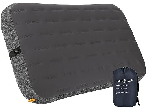 TREKOLOGY Großes aufblasbares Kissen - ALUFT Ultra Camping Kissen für Strand und Camping, aufblasbares Kopfkissen für Outdoor-Abenteuer