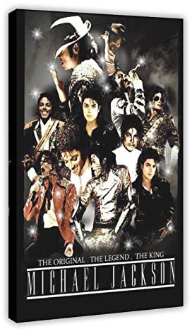 Michael Jackson Poster auf Leinwand, Schlafzimmer, Dekoration, Sport, Landschaft, Büro, Raumdekoration, Geschenk, Rahmen-Stil, 20 x 30 cm