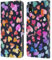 Head Case Designs Offizielle Ninola Schwarze Valentinsherzen Bunt Leder Brieftaschen Handyhülle Hülle Huelle kompatibel mit Apple iPhone XR