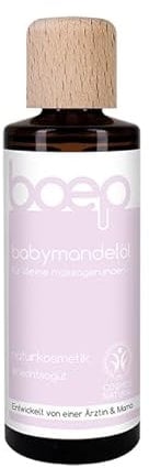 boep Mandelöl | Babyöl für die Babyhautpflege | Naturkosmetik Baby Massageöl | Vegan & hergestellt im Allgäu | Liebevoll entwickelt von einer Ärztin (125ml)