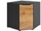 Vicco Sideboard Ruben, Anthracite/Chêne de Force doré, 78 x 77.6 cm avec Portes