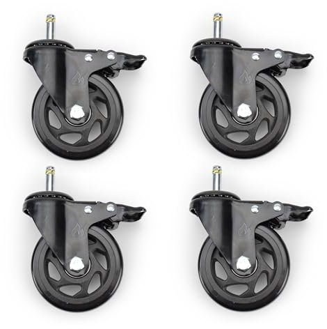 Grillrost.com Das Original Premium Ersatz-Rollen Set mit 100mm Durchmesser - Passend für Broil King Baron