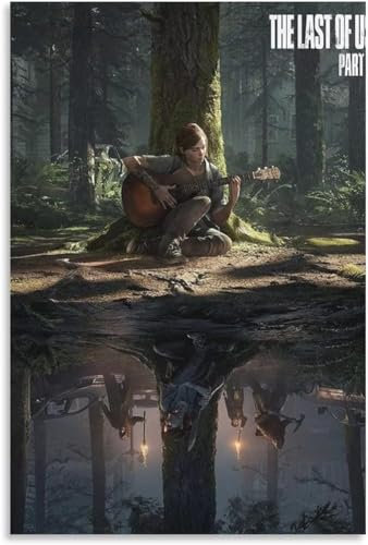 DPKHDS The Last Of Us - Part 2 Gaming Poster Canvas Wall Art Pictures, Bedroom Modern Home Print Picture Decorative 40X60Cm