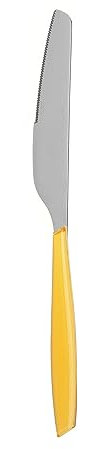 KASANOVA Coltello tavola Sfuso Giallo in Acciaio Inox Silhouette Giallo Tavola