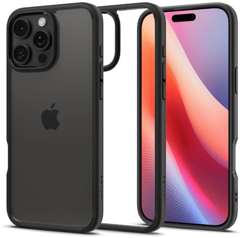 Spigen Ultra Hybrid Case Compatible with iPhone 16 Pro Max - Matte Black